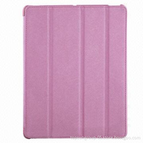 2013 Latest BELK Cross Pattern, 4-fold Sleep Protective Holster for iPad 2/3/4